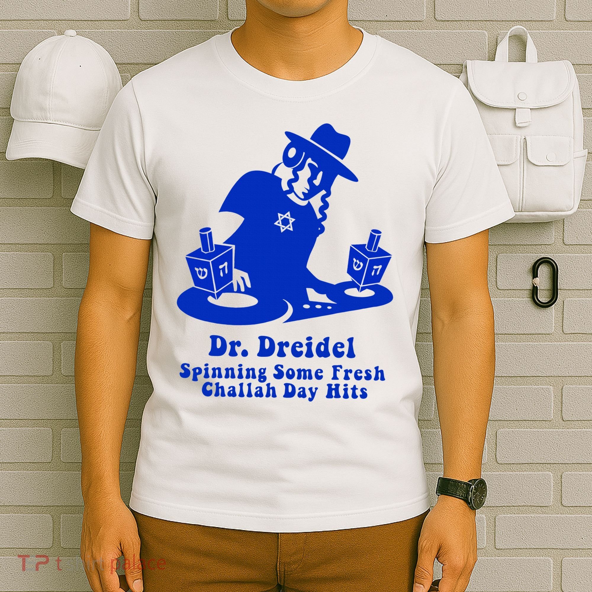 Funny Hanukkah Gift Chanukah DJ Dr. Dreidel Party  T-Shirt