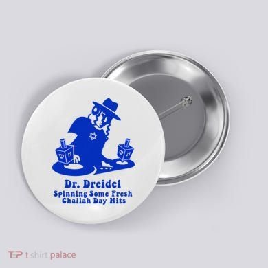 Funny Hanukkah Gift Chanukah DJ Dr. Dreidel Party  Button