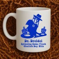 Funny Hanukkah Gift Chanukah DJ Dr. Dreidel Party  Coffee Mug thumb 2