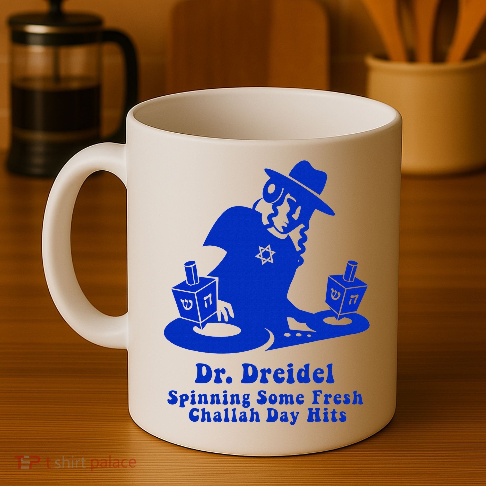 Funny Hanukkah Gift Chanukah DJ Dr. Dreidel Party  Coffee Mug