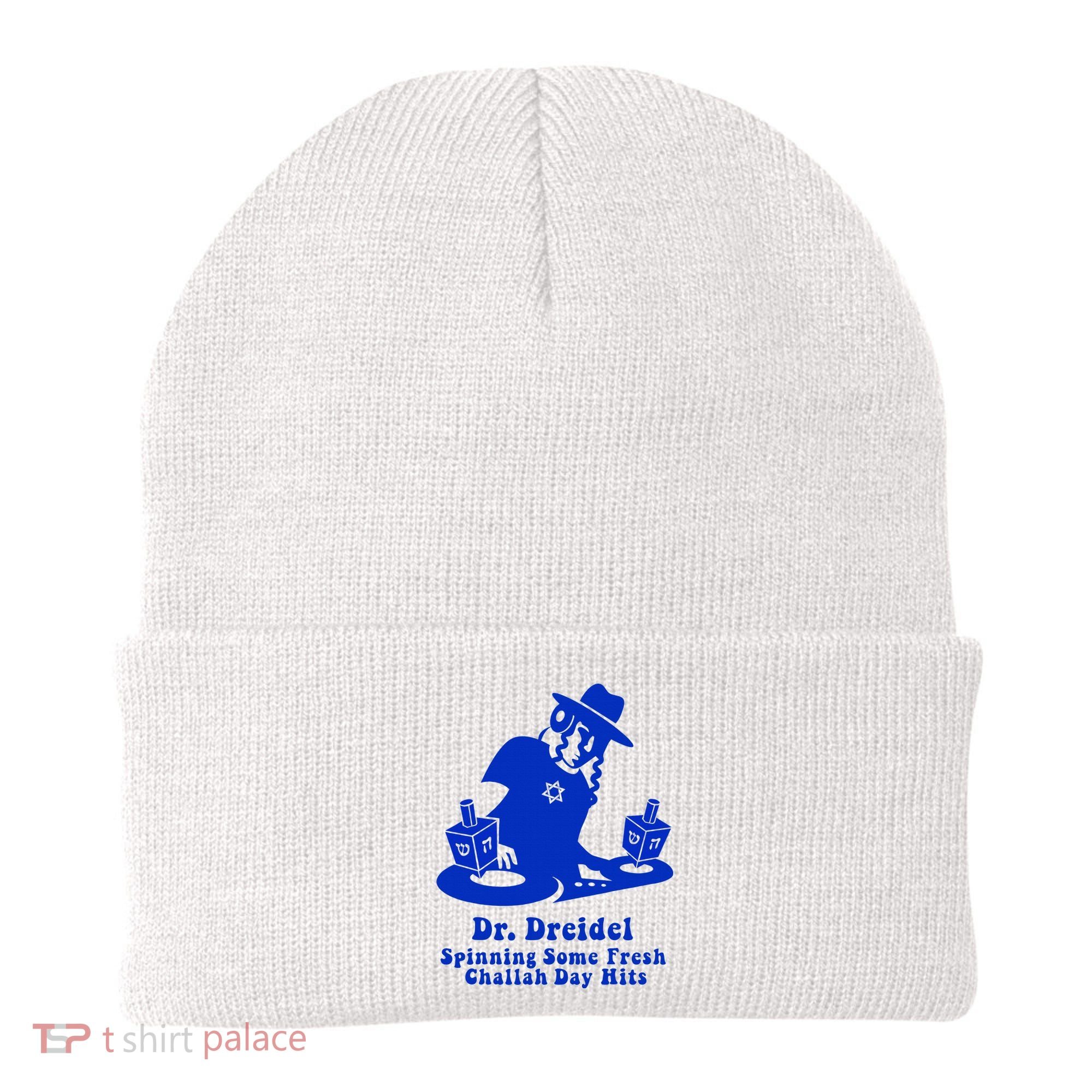 Funny Hanukkah Gift Chanukah DJ Dr. Dreidel Party  Beanie