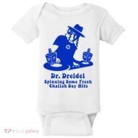 Funny Hanukkah Gift Chanukah DJ Dr. Dreidel Party  Baby Bodysuit thumb 0