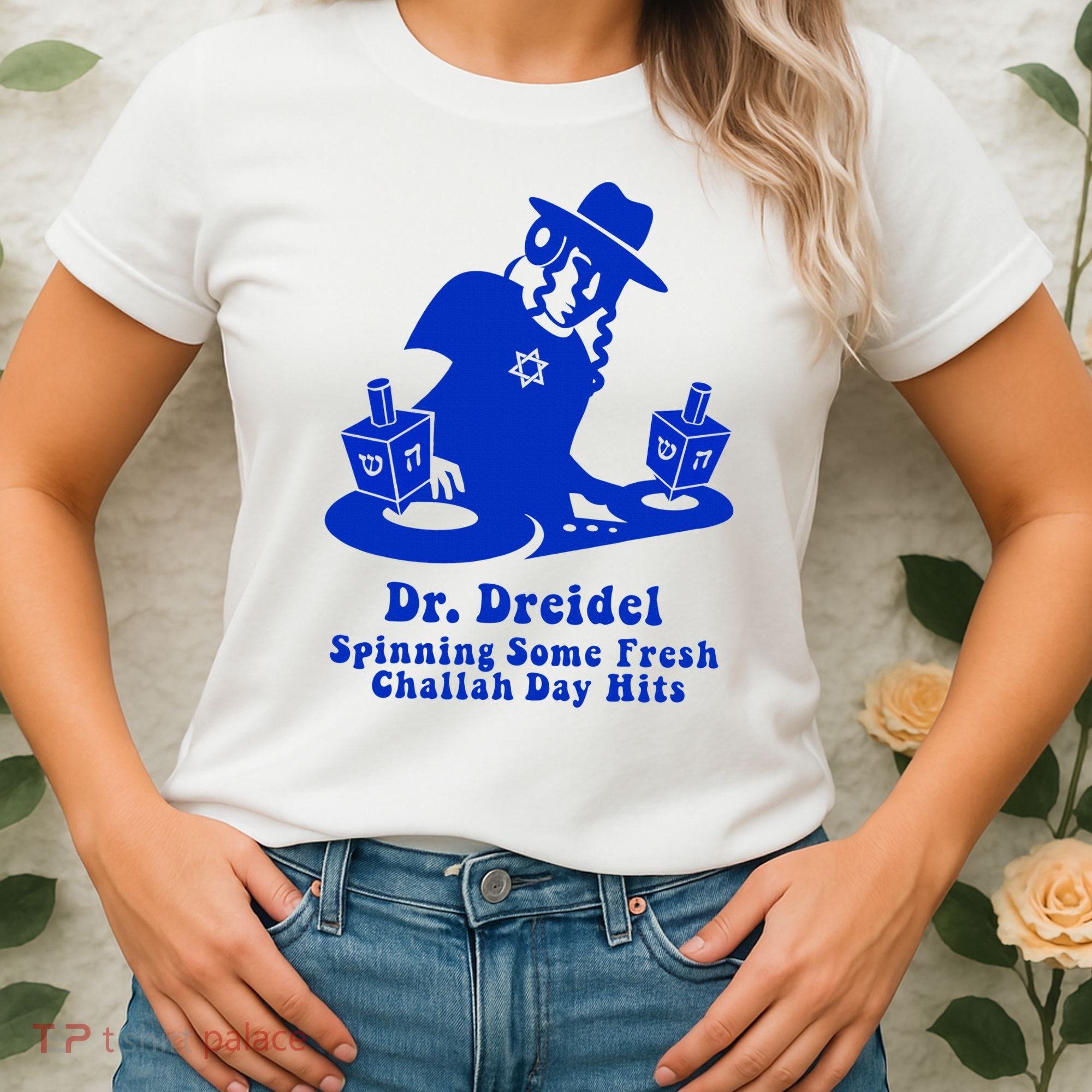 Funny Hanukkah Gift Chanukah DJ Dr. Dreidel Party  Women's T-Shirt