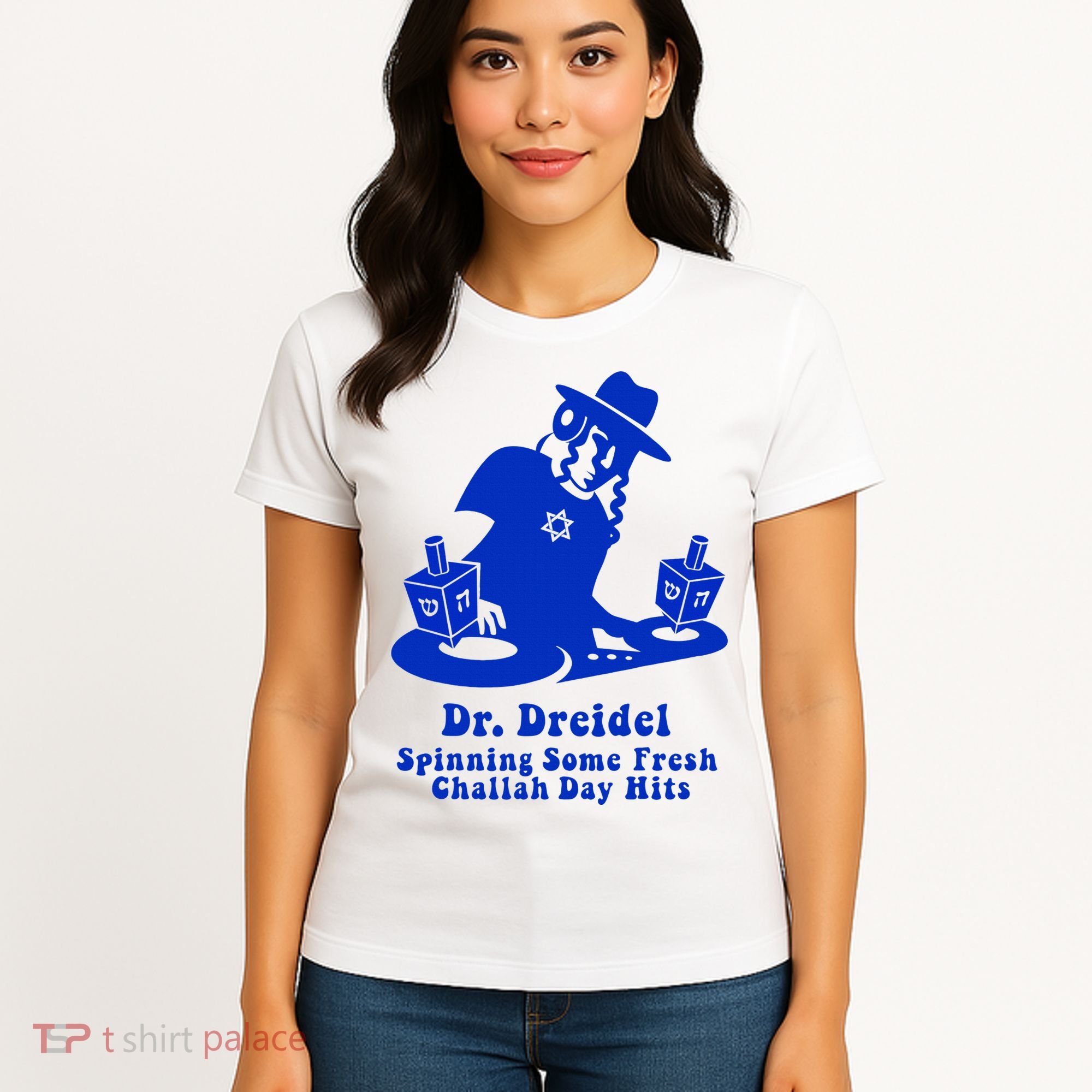 Funny Hanukkah Gift Chanukah DJ Dr. Dreidel Party  Women's T-Shirt