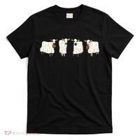 Funny Halloween Ghost Cows Trick Or Treat Cow Lover T-Shirt thumb 0