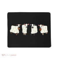 Funny Halloween Ghost Cows Trick Or Treat Cow Lover Mousepad thumb 0