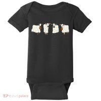 Funny Halloween Ghost Cows Trick Or Treat Cow Lover Baby Bodysuit thumb 0