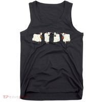 Funny Halloween Ghost Cows Trick Or Treat Cow Lover Tank Top thumb 0