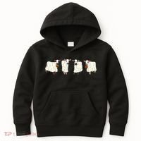 Funny Halloween Ghost Cows Trick Or Treat Cow Lover Kids Hoodie thumb 0