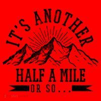 Funny Hiking Gift It's Another Half Mile Or So Funny Hiker Gift Santa Hat thumb 1