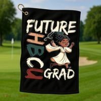 Future HBCU Grad History Black College  Golf Towel thumb 1