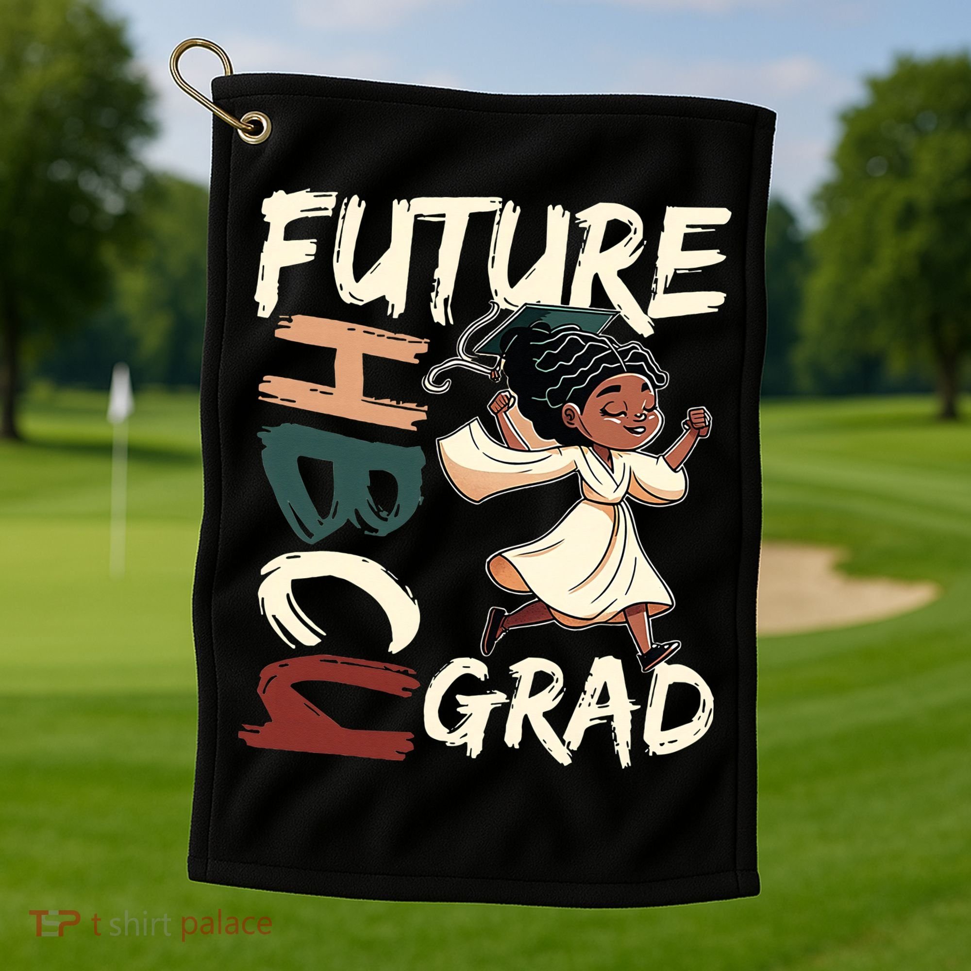 Future HBCU Grad History Black College  Golf Towel