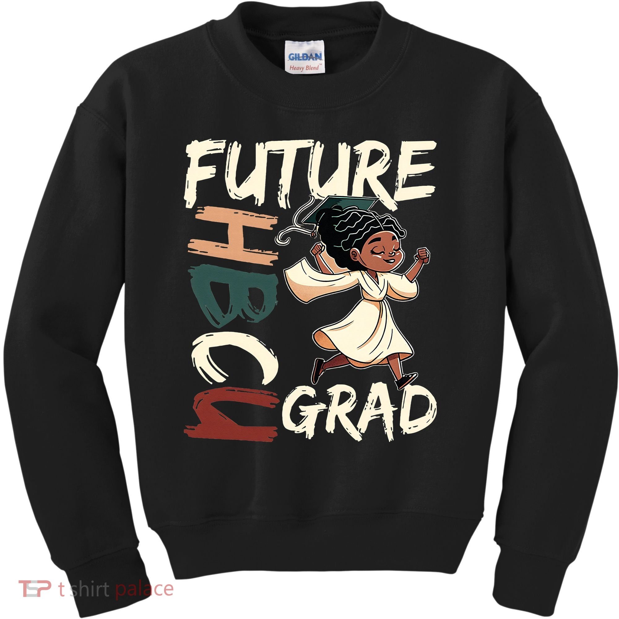 Future HBCU Grad History Black College  Kids Sweatshirt