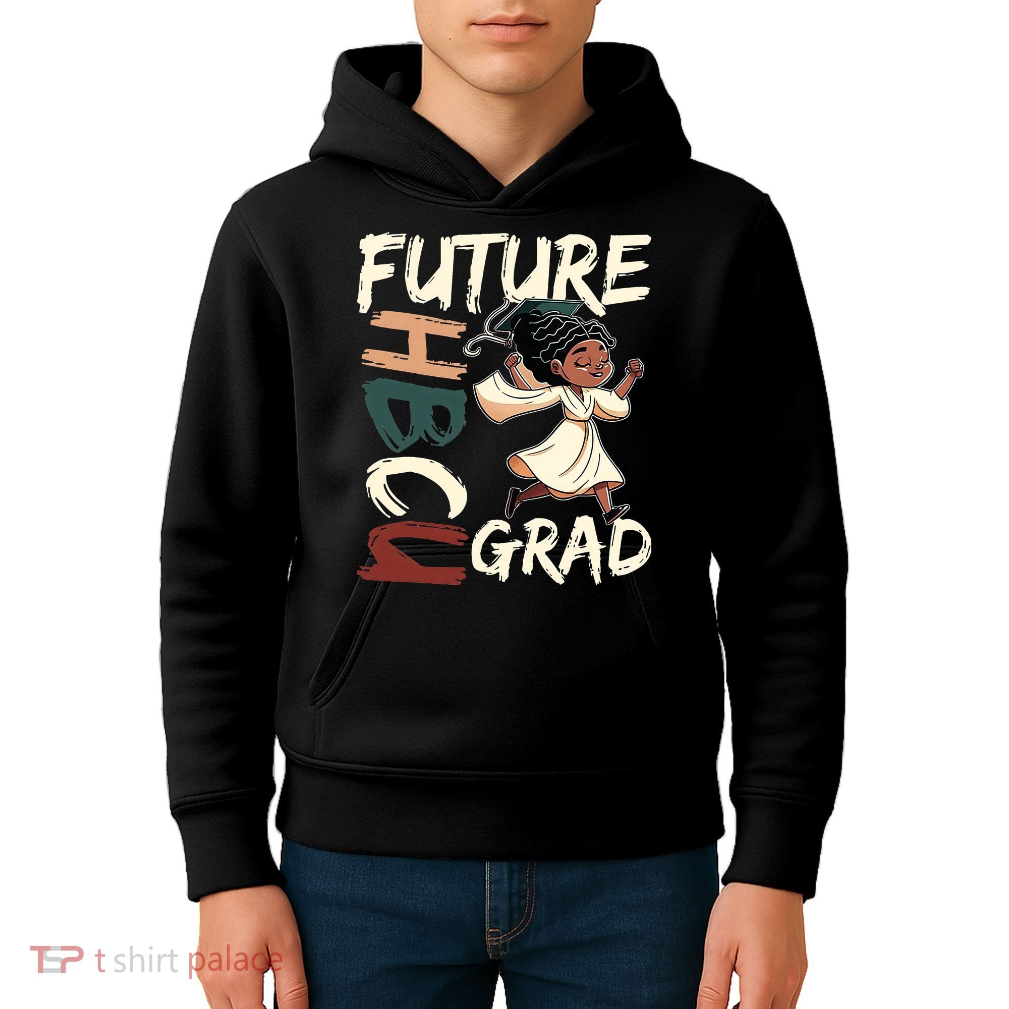 Future HBCU Grad History Black College  Kids Hoodie