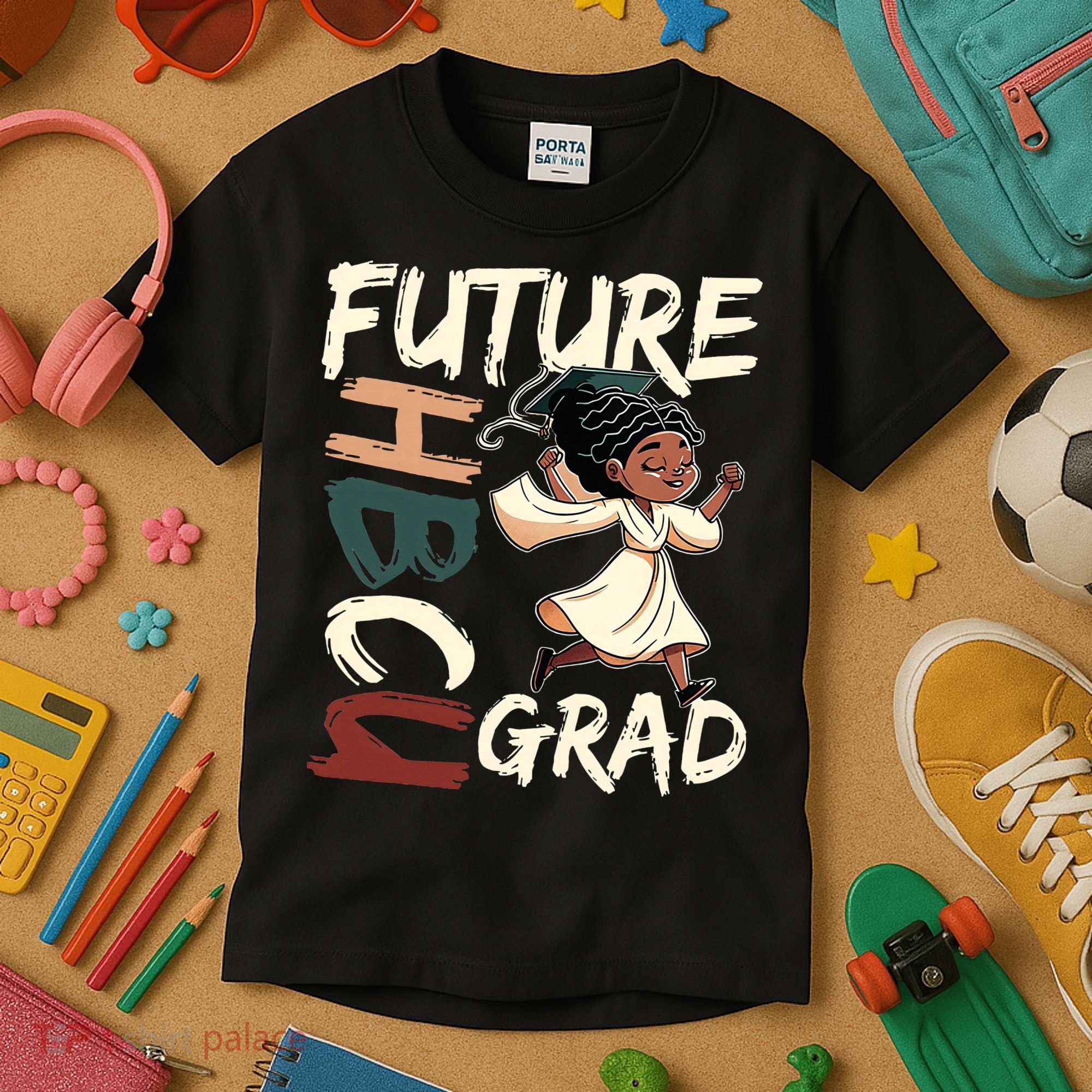 Future HBCU Grad History Black College  Kids T-Shirt