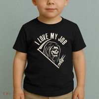 Funny Halloween Grim Reaper I Love My Job Toddler T-Shirt thumb 2