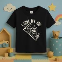 Funny Halloween Grim Reaper I Love My Job Toddler T-Shirt thumb 3