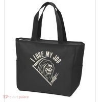 Funny Halloween Grim Reaper I Love My Job Tote Bag thumb 3