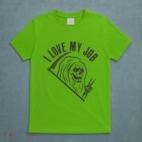 Funny Halloween Grim Reaper I Love My Job T-Shirt thumb 5