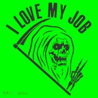 Funny Halloween Grim Reaper I Love My Job Mousepad thumb 1