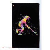 Field Hockey Girl Golf Towel thumb 0