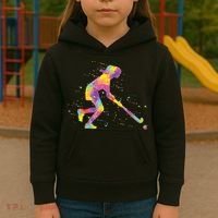 Field Hockey Girl Kids Hoodie thumb 3