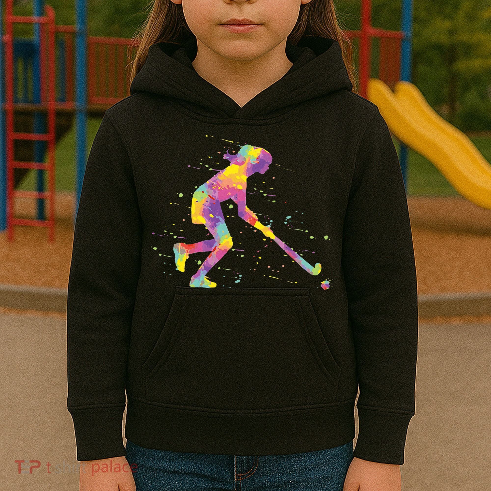 Field Hockey Girl Kids Hoodie