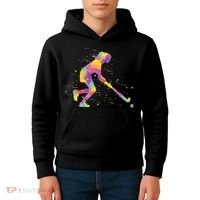 Field Hockey Girl Kids Hoodie thumb 4