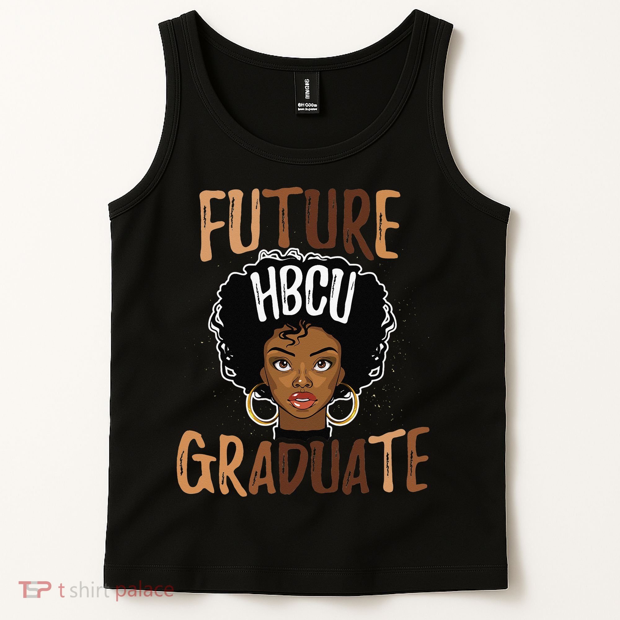 Future HBCU Grad History Black College  Melanin Tank Top