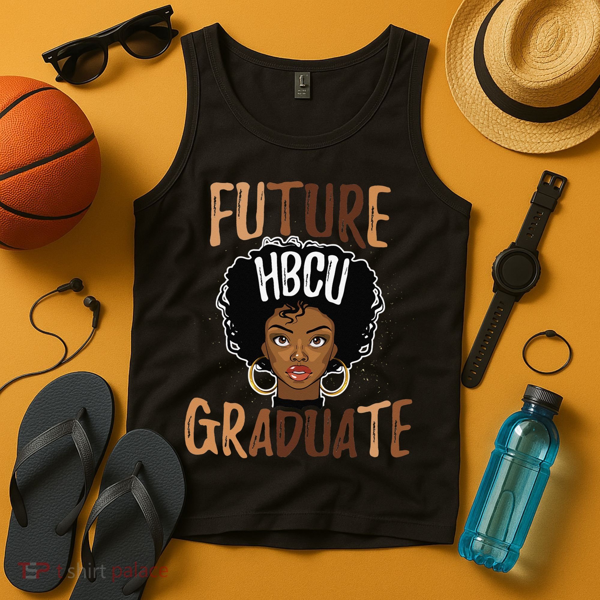 Future HBCU Grad History Black College  Melanin Tank Top
