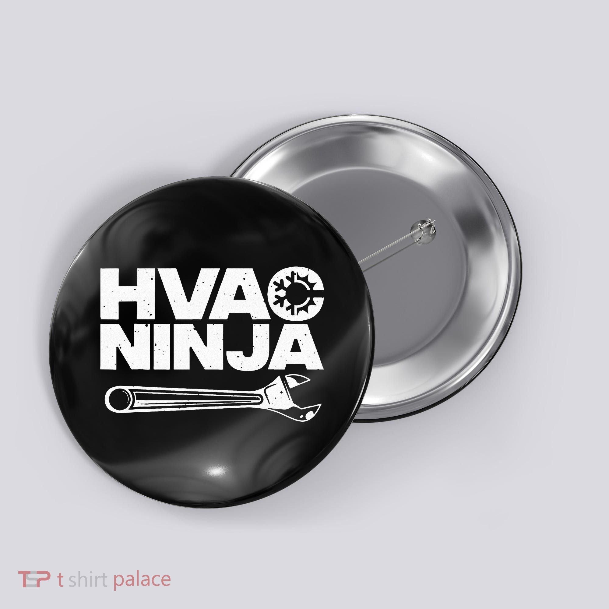 Funny HVAC Gift For Cool Technician Air Condition Lover Button