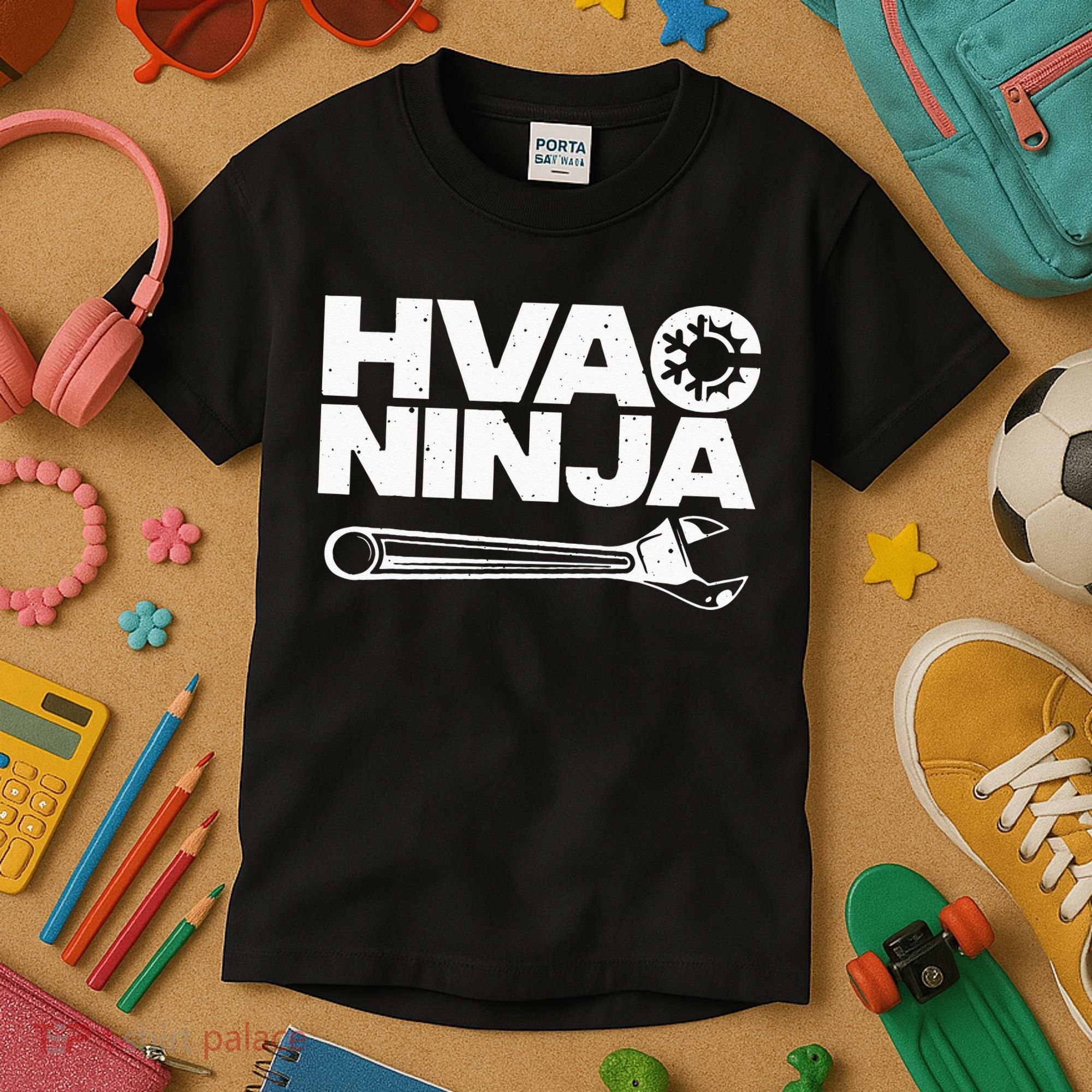 Funny HVAC Gift For Cool Technician Air Condition Lover Kids T-Shirt