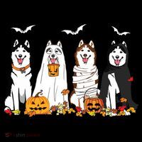 Funny Husky Ghost Dogs Halloween Husky Dog Mom Husky Lover Coffee Mug thumb 5