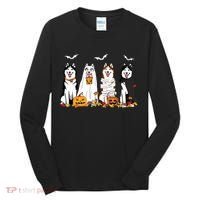 Funny Husky Ghost Dogs Halloween Husky Dog Mom Husky Lover Tall Long Sleeve Shirt thumb 0