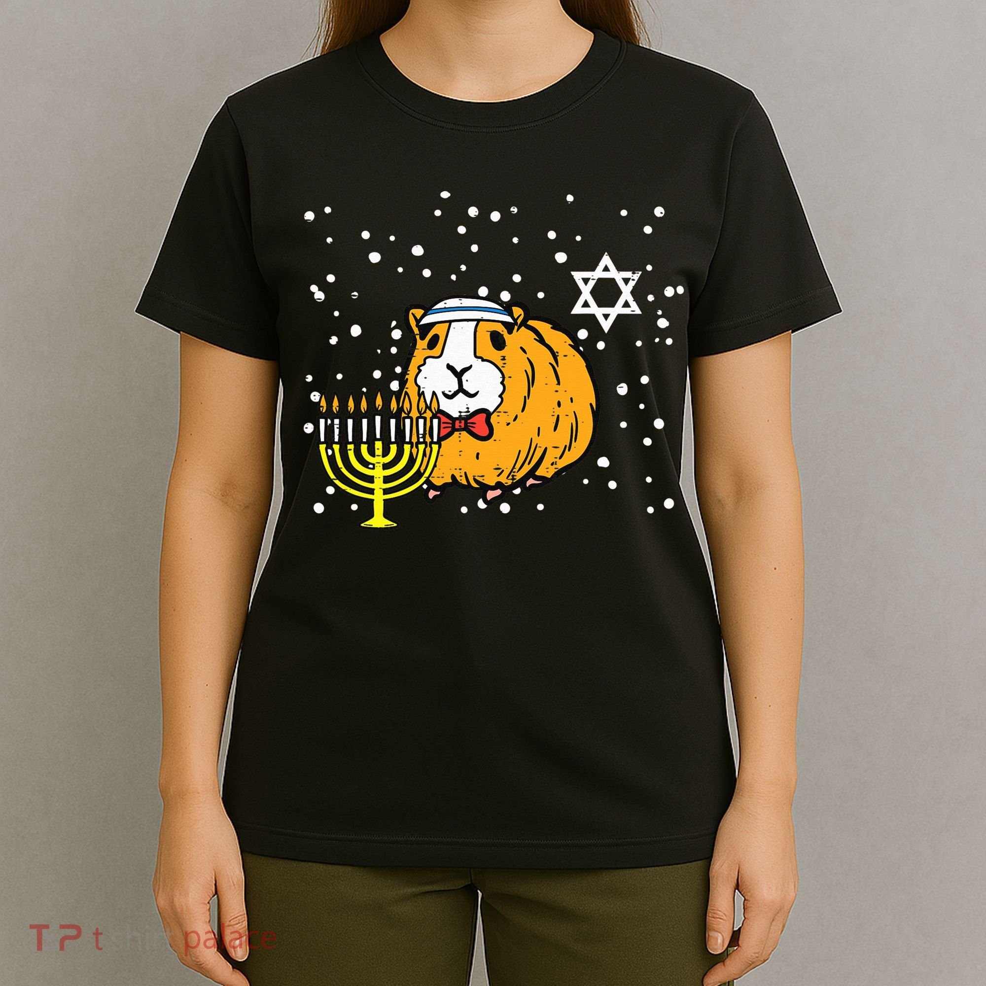 Funny Hanukkah Guinea Pig Chanukah Jewish T-Shirt