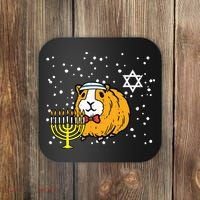 Funny Hanukkah Guinea Pig Chanukah Jewish Coaster thumb 0