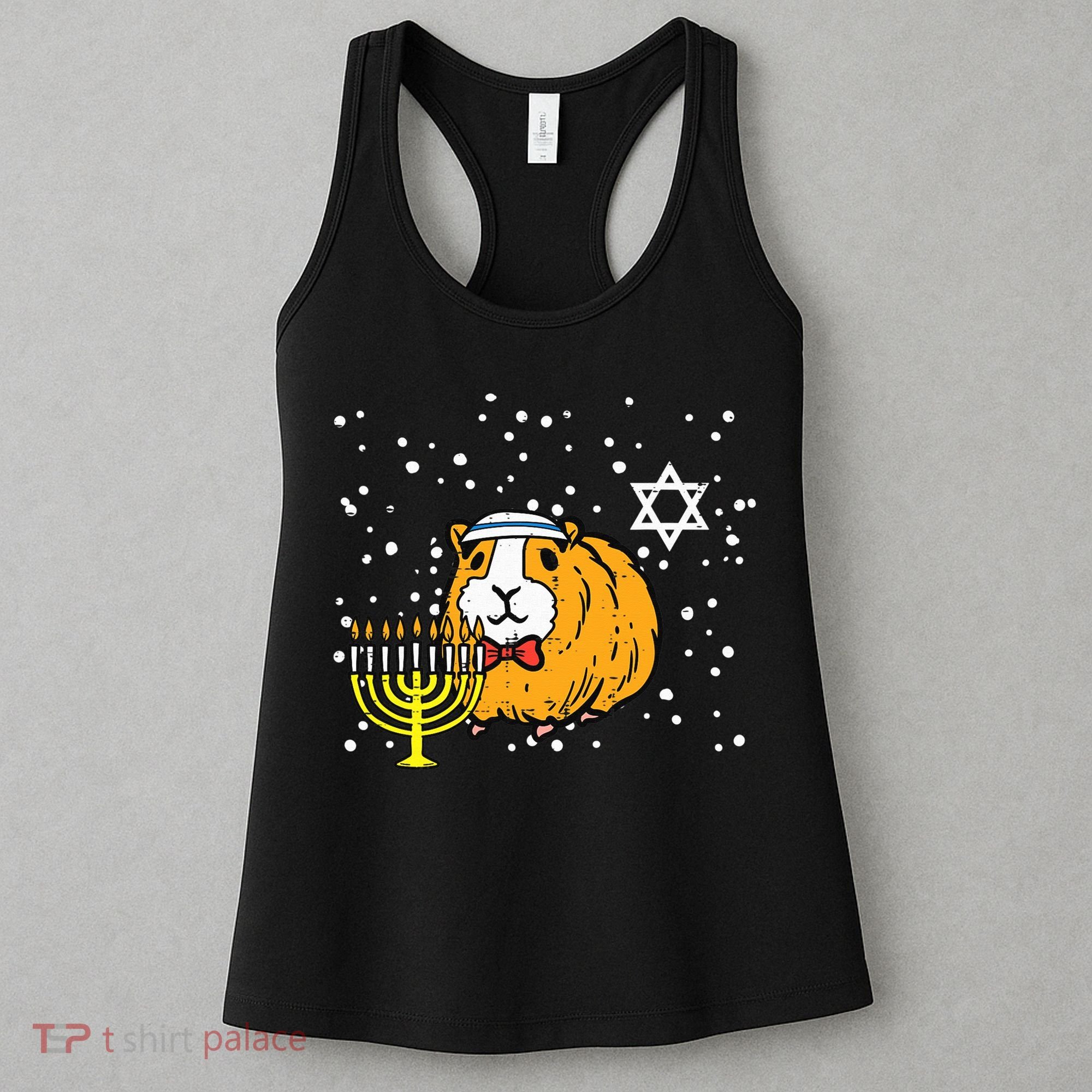 Funny Hanukkah Guinea Pig Chanukah Jewish Women's Tank Top
