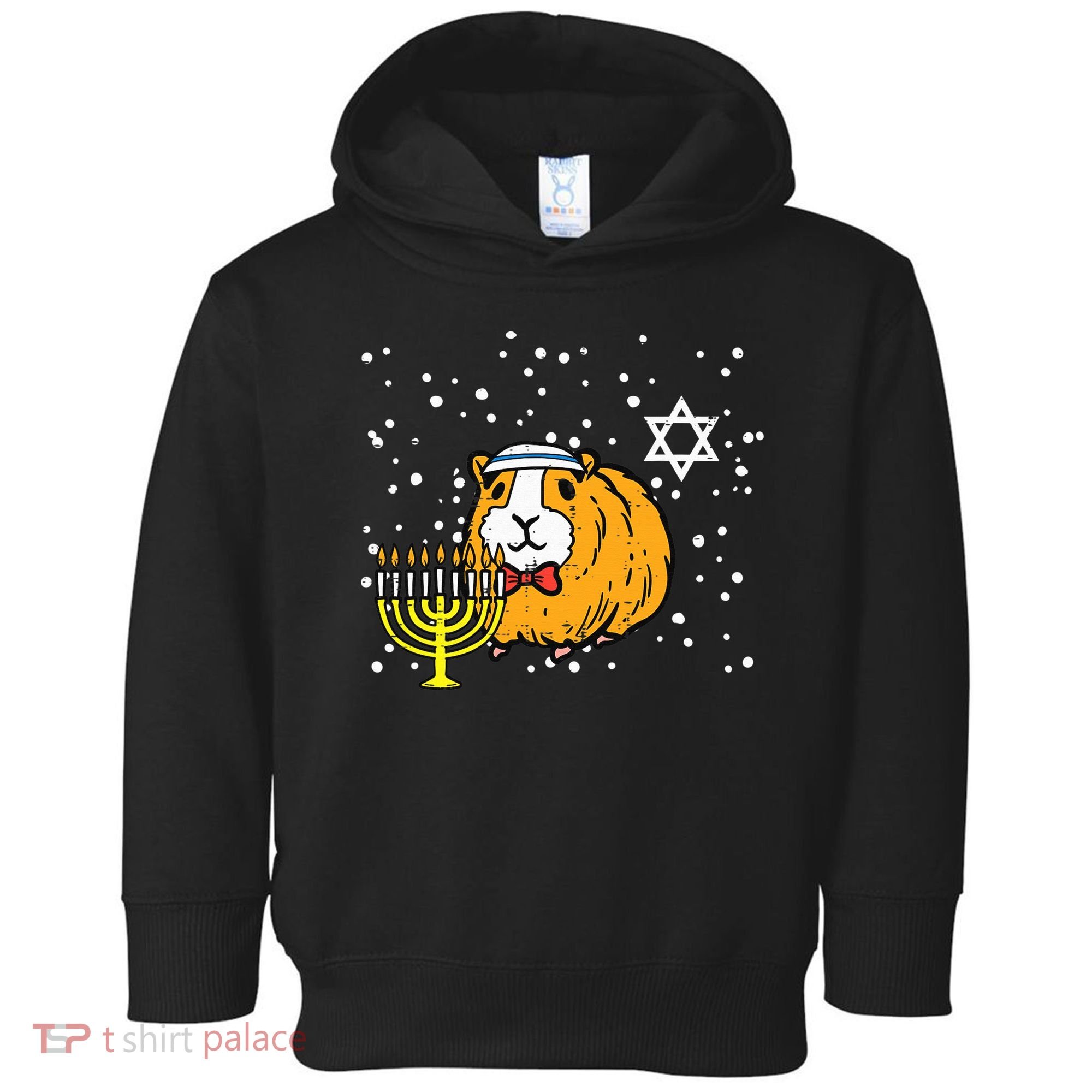 Funny Hanukkah Guinea Pig Chanukah Jewish Toddler Hoodie