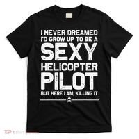 Funny Helicopter Gift Women Cool Sexy Helicopter Pilot T-Shirt thumb 0