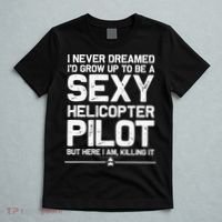 Funny Helicopter Gift Women Cool Sexy Helicopter Pilot T-Shirt thumb 5