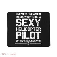 Funny Helicopter Gift Women Cool Sexy Helicopter Pilot Mousepad thumb 0