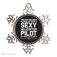 Funny Helicopter Gift Women Cool Sexy Helicopter Pilot Ornament thumb 0