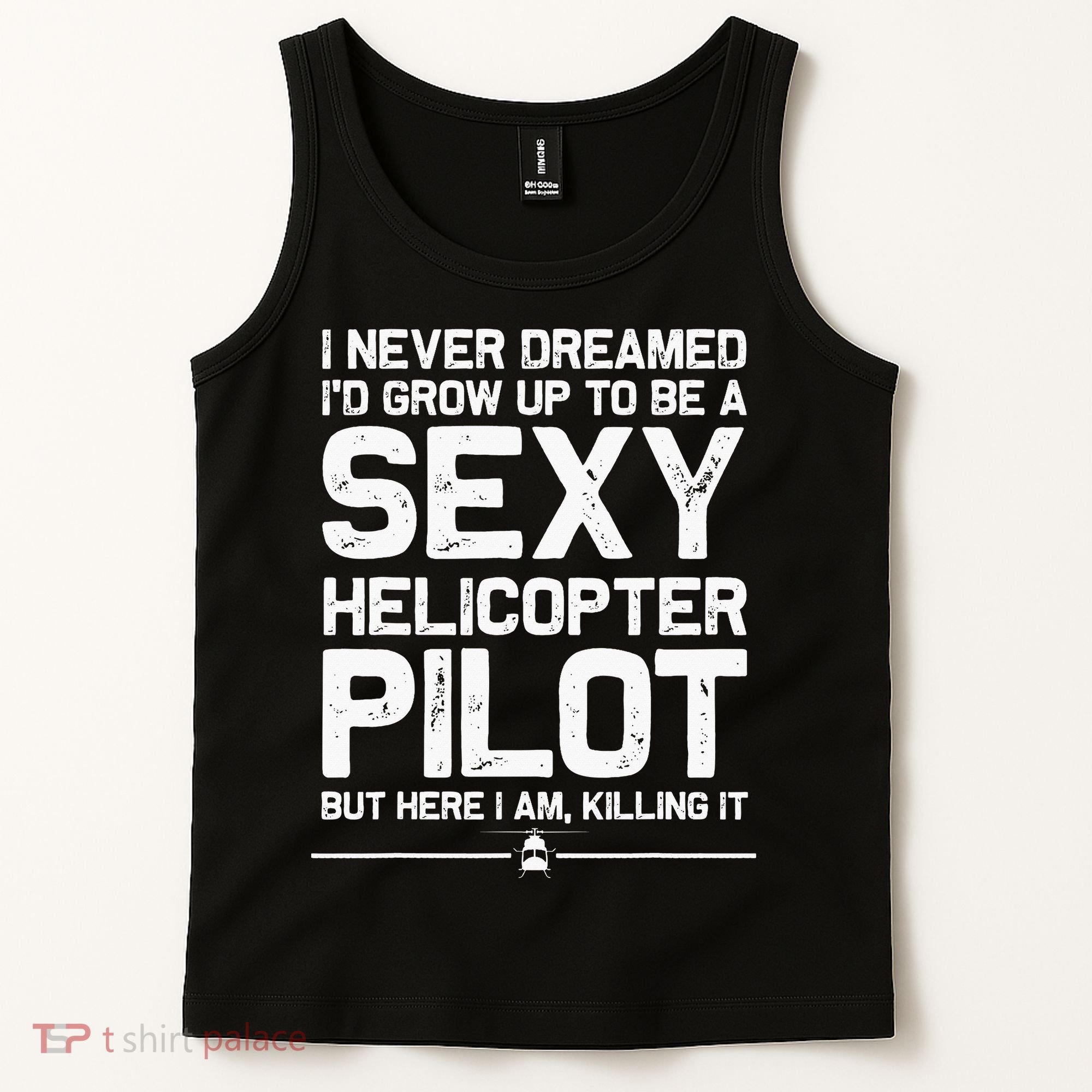 Funny Helicopter Gift Women Cool Sexy Helicopter Pilot Tank Top