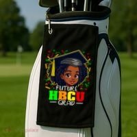 Future Hbcu Grad Black Girl Graduation Hbcu Golf Towel thumb 2