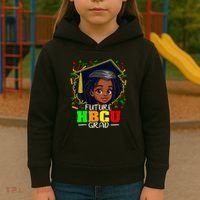 Future Hbcu Grad Black Girl Graduation Hbcu Kids Hoodie thumb 3