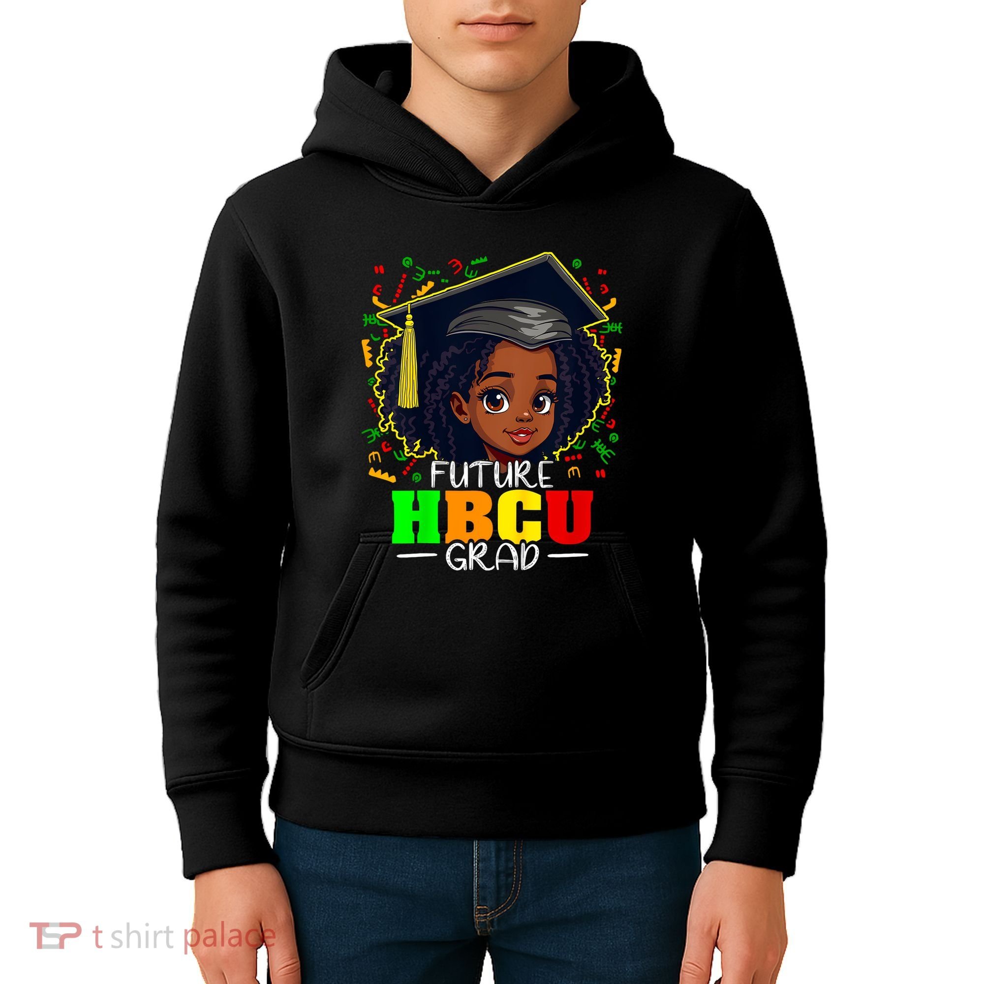 Future Hbcu Grad Black Girl Graduation Hbcu Kids Hoodie