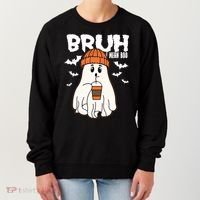Funny Halloween Ghost Bruh I Mean Boo Women's Sweatshirt thumb 0