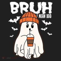 Funny Halloween Ghost Bruh I Mean Boo Women's Sweatshirt thumb 2