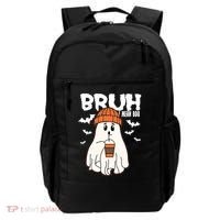 Funny Halloween Ghost Bruh I Mean Boo Backpack thumb 0