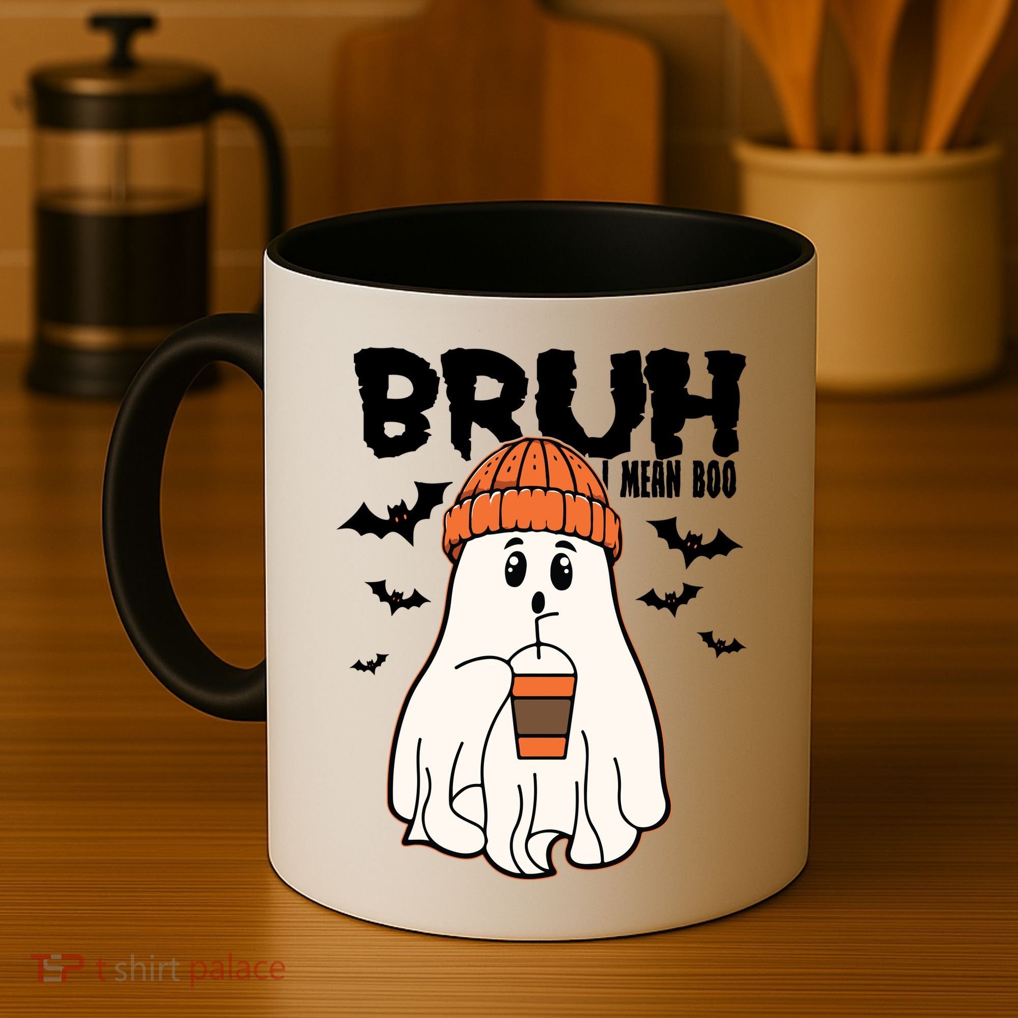 Funny Halloween Ghost Bruh I Mean Boo Coffee Mug